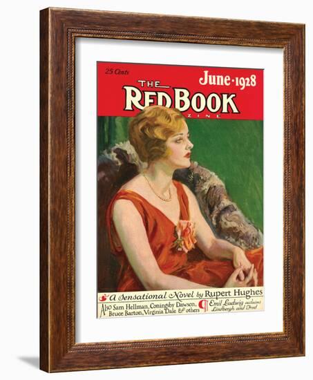 Redbook, June 1928-null-Framed Art Print