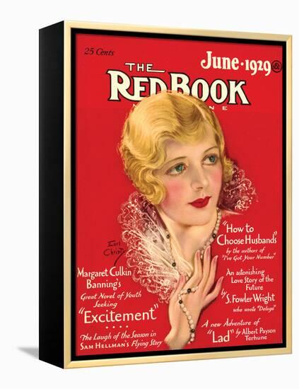 Redbook, June 1929-null-Framed Stretched Canvas