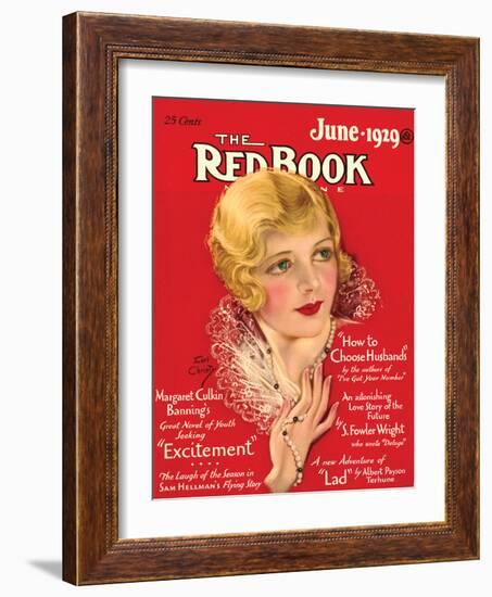 Redbook, June 1929-null-Framed Art Print