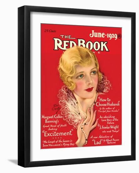 Redbook, June 1929-null-Framed Art Print