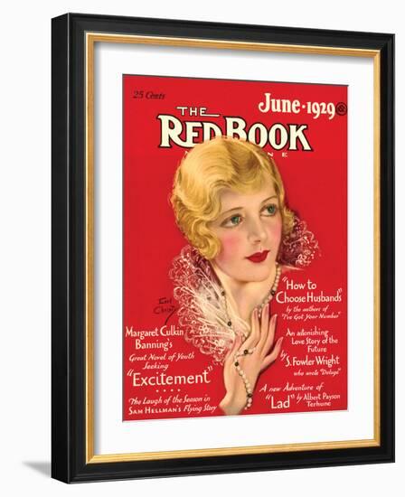 Redbook, June 1929-null-Framed Art Print