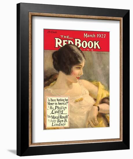 Redbook, March 1927-null-Framed Art Print