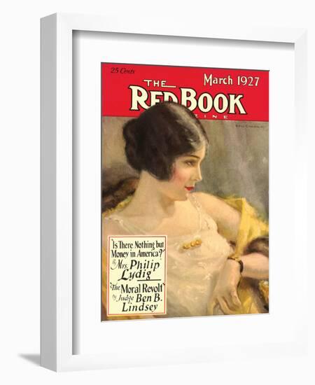 Redbook, March 1927-null-Framed Art Print