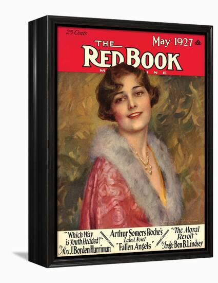 Redbook, May 1927-null-Framed Stretched Canvas