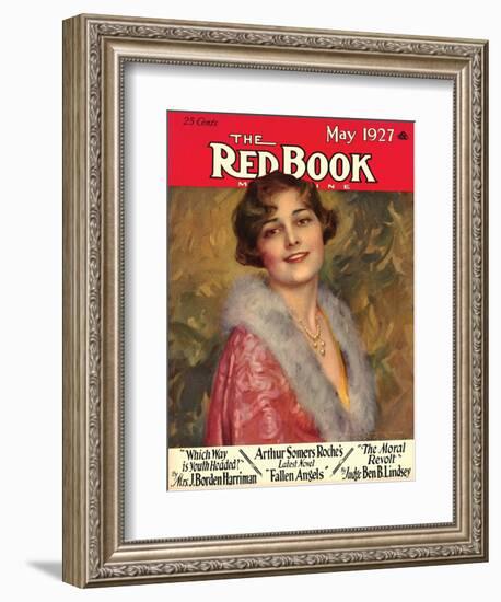 Redbook, May 1927-null-Framed Art Print