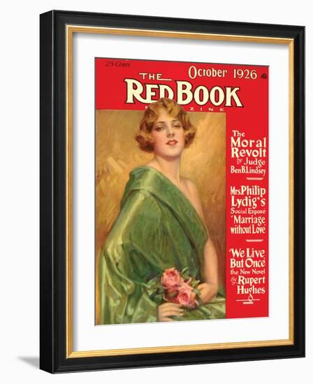 Redbook, October 1926-null-Framed Art Print