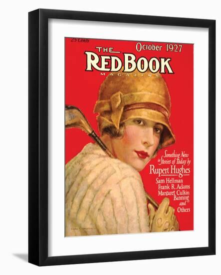 Redbook, October 1927-null-Framed Art Print