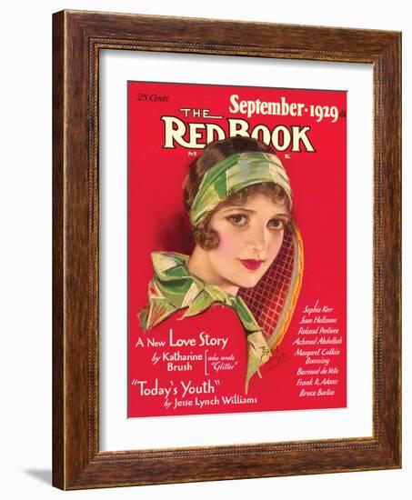 Redbook, September 1929-null-Framed Art Print