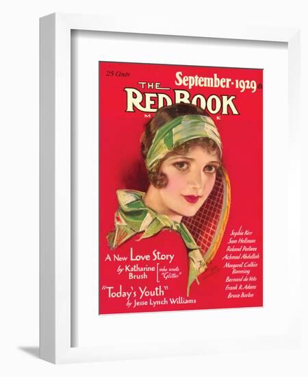 Redbook, September 1929-null-Framed Art Print