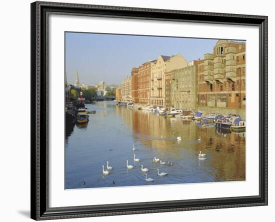 Redcliffe Wharf, Bristol Harbour, Bristol, England, UK-Rob Cousins-Framed Photographic Print