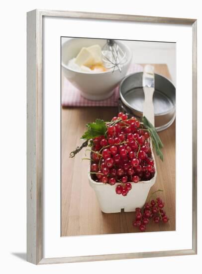 Redcurrants, Baking Ingredients and Utensils-Foodcollection-Framed Photographic Print
