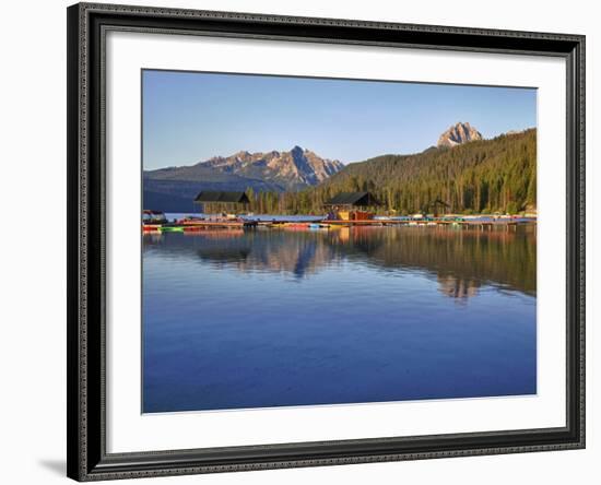 Redfish Lake Lodge, Redfish Lake, Sawtooth National Recreation Area, Idaho, USA-Jamie & Judy Wild-Framed Photographic Print