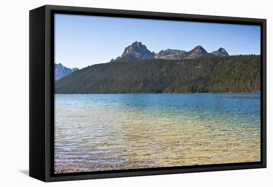 Redfish Lake, Stanley, Sawtooth Mountains, Sawtooth NF, Idaho, USA-Michel Hersen-Framed Premier Image Canvas