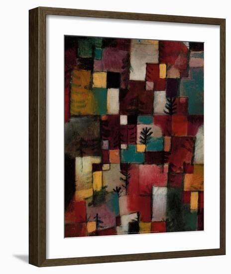 Redgreen and Violet-Yellow Rhythms, 1920-Paul Klee-Framed Art Print