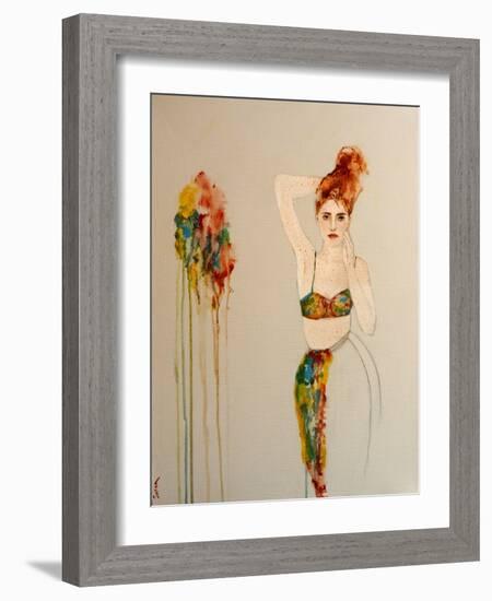 Redhead in Bikini, 2016-Susan Adams-Framed Giclee Print