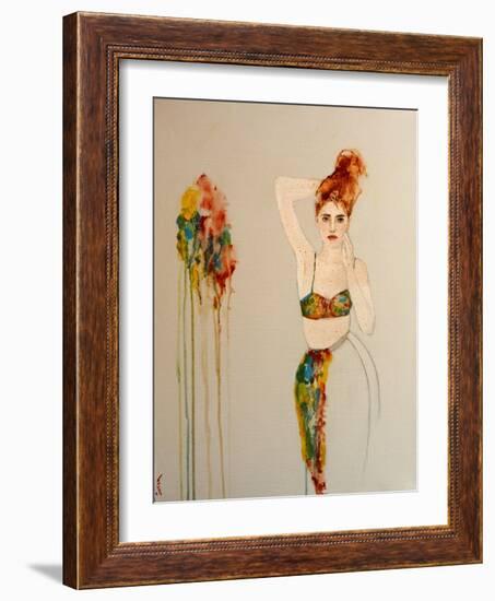 Redhead in Bikini, 2016-Susan Adams-Framed Giclee Print