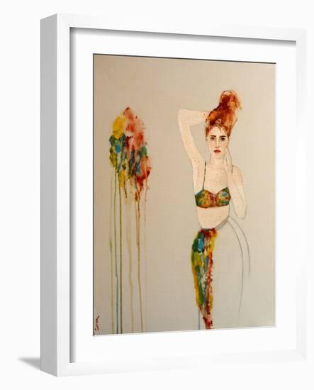 Redhead in Bikini, 2016-Susan Adams-Framed Giclee Print