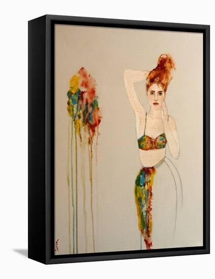 Redhead in Bikini, 2016-Susan Adams-Framed Premier Image Canvas