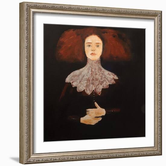 Redhead in Lace, 2016-Susan Adams-Framed Giclee Print