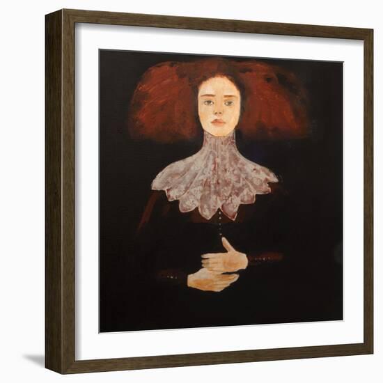 Redhead in Lace, 2016-Susan Adams-Framed Giclee Print