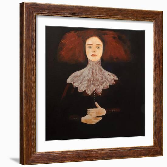 Redhead in Lace, 2016-Susan Adams-Framed Giclee Print