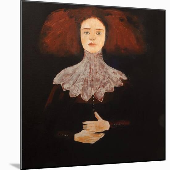 Redhead in Lace, 2016-Susan Adams-Mounted Giclee Print