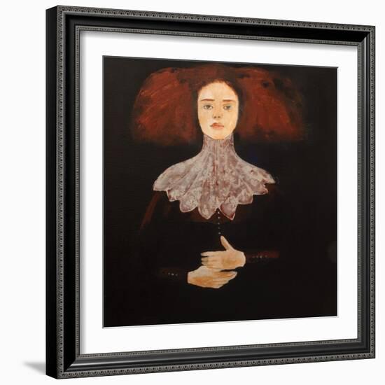 Redhead in Lace, 2016-Susan Adams-Framed Giclee Print