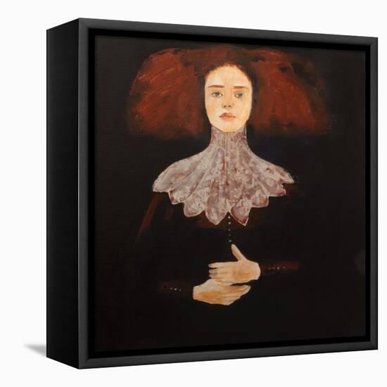 Redhead in Lace, 2016-Susan Adams-Framed Premier Image Canvas