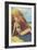 Redhead on Beach in Two-Piece-null-Framed Premium Giclee Print