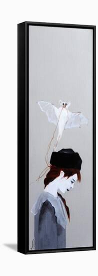 Redhead with Bat, 2016-Susan Adams-Framed Premier Image Canvas