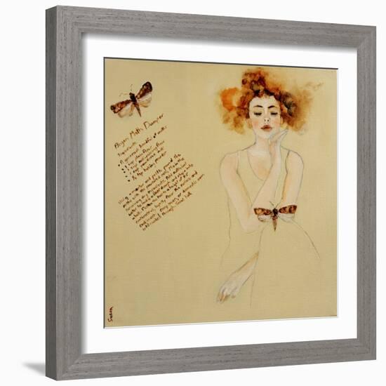 Redhead with Bogon Moth and Recipe, 2016-Susan Adams-Framed Giclee Print