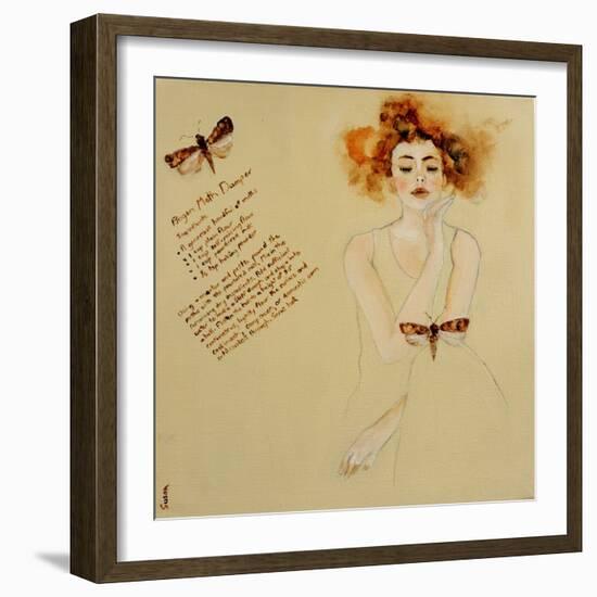 Redhead with Bogon Moth and Recipe, 2016-Susan Adams-Framed Giclee Print