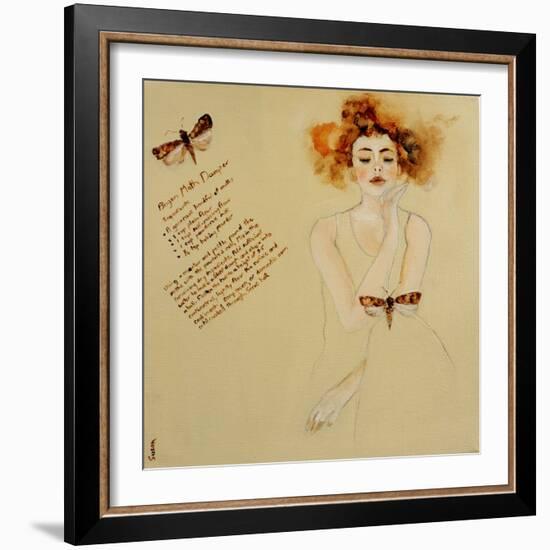 Redhead with Bogon Moth and Recipe, 2016-Susan Adams-Framed Giclee Print