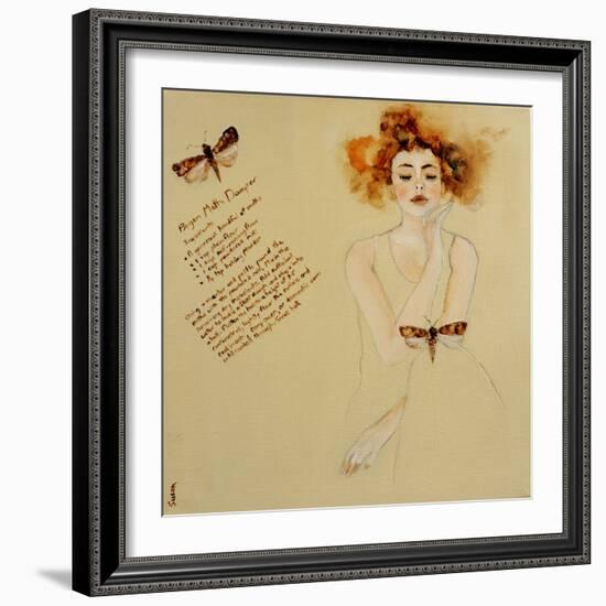 Redhead with Bogon Moth and Recipe, 2016-Susan Adams-Framed Giclee Print