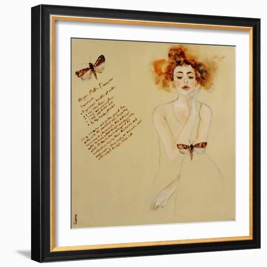 Redhead with Bogon Moth and Recipe, 2016-Susan Adams-Framed Giclee Print