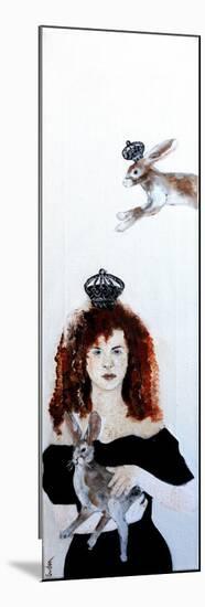 Redhead with Hares, 2016-Susan Adams-Mounted Giclee Print