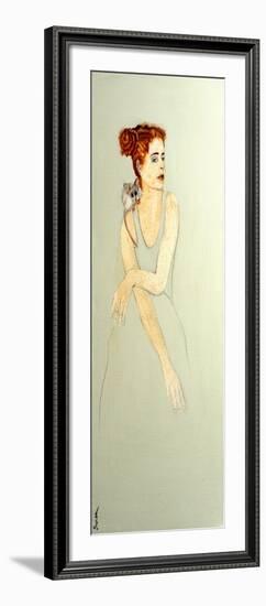 Redhead with Pygmy Possum, 2016-Susan Adams-Framed Giclee Print