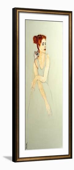 Redhead with Pygmy Possum, 2016-Susan Adams-Framed Giclee Print