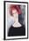 Redhead-Amedeo Modigliani-Framed Art Print