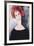 Redhead-Amedeo Modigliani-Framed Art Print
