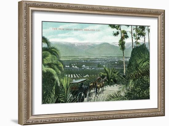 Redlands, California - View from Smiley Heights-Lantern Press-Framed Art Print