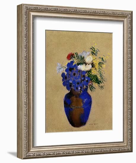 Redon: Vase Of Flowers-Odilon Redon-Framed Giclee Print