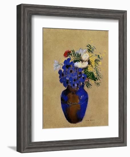 Redon: Vase Of Flowers-Odilon Redon-Framed Giclee Print