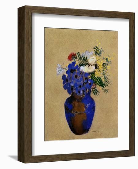 Redon: Vase Of Flowers-Odilon Redon-Framed Giclee Print