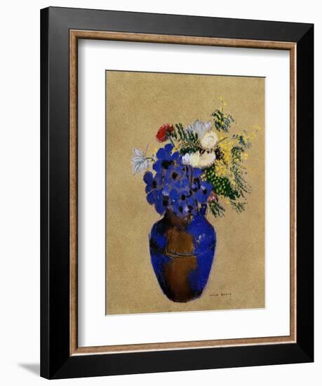 Redon: Vase Of Flowers-Odilon Redon-Framed Giclee Print