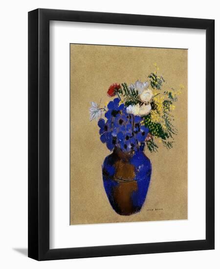 Redon: Vase Of Flowers-Odilon Redon-Framed Giclee Print