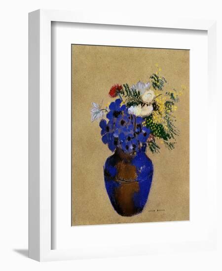 Redon: Vase Of Flowers-Odilon Redon-Framed Giclee Print