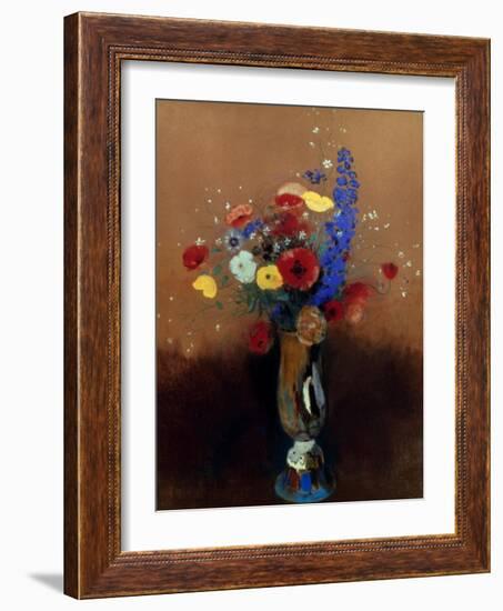 Redon: Wild Flowers, C1912-Odilon Redon-Framed Giclee Print