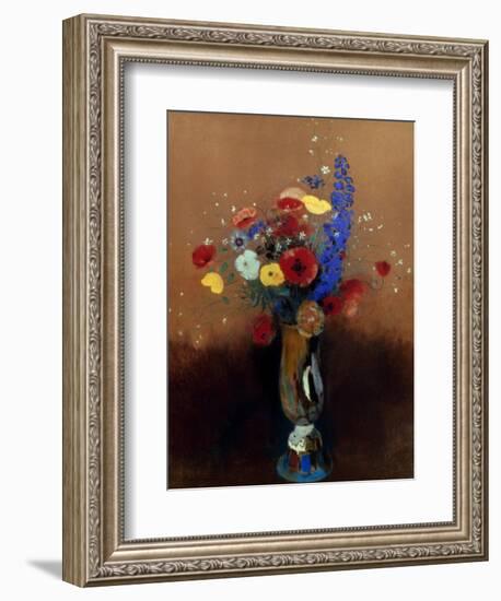 Redon: Wild Flowers, C1912-Odilon Redon-Framed Giclee Print