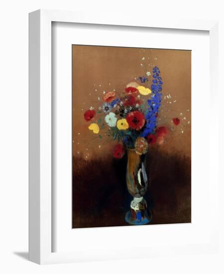 Redon: Wild Flowers, C1912-Odilon Redon-Framed Giclee Print